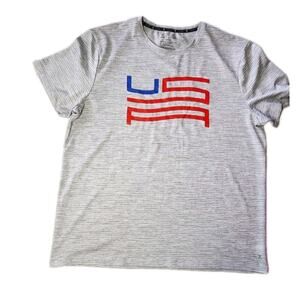 XERSION T SHIRT MEN'S XL PERFORMANCE EVERAIR TRAIN TEE GRAY USA Tall